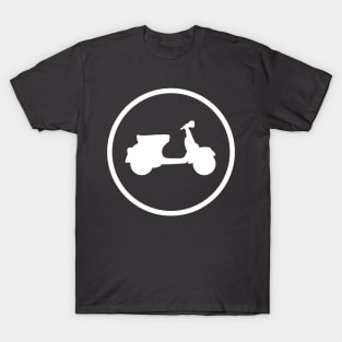 Scooter Icon White T-Shirt